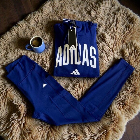 2 piece ADIDAS NEW HOODIE and LEGGINGS MATCHING OUTFIT SIZE XL outfit - Picture 4 of 4